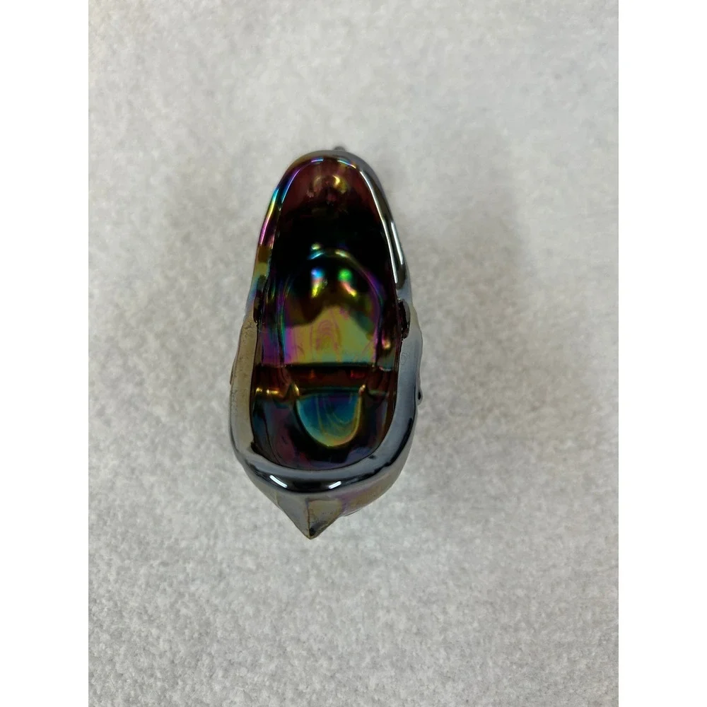 Carnival Glass Shoe Figurine Iridescent Novelty Decor Collectible‎ Display - Picture 6 of 6